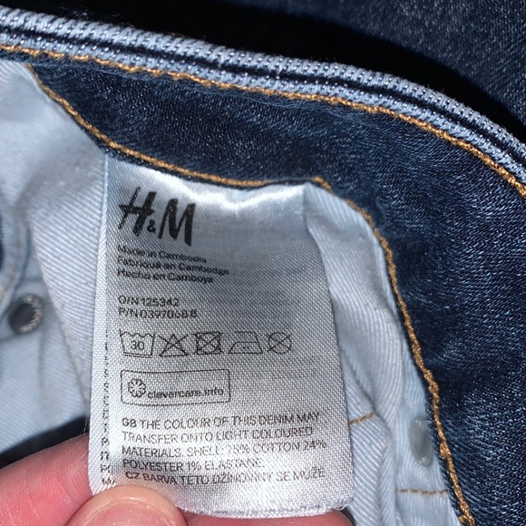 H&M Mens Skinny Coup Moulante Denim Jeans size 36/32 - Picture 7 of 8
